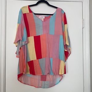 Fun block fabric top